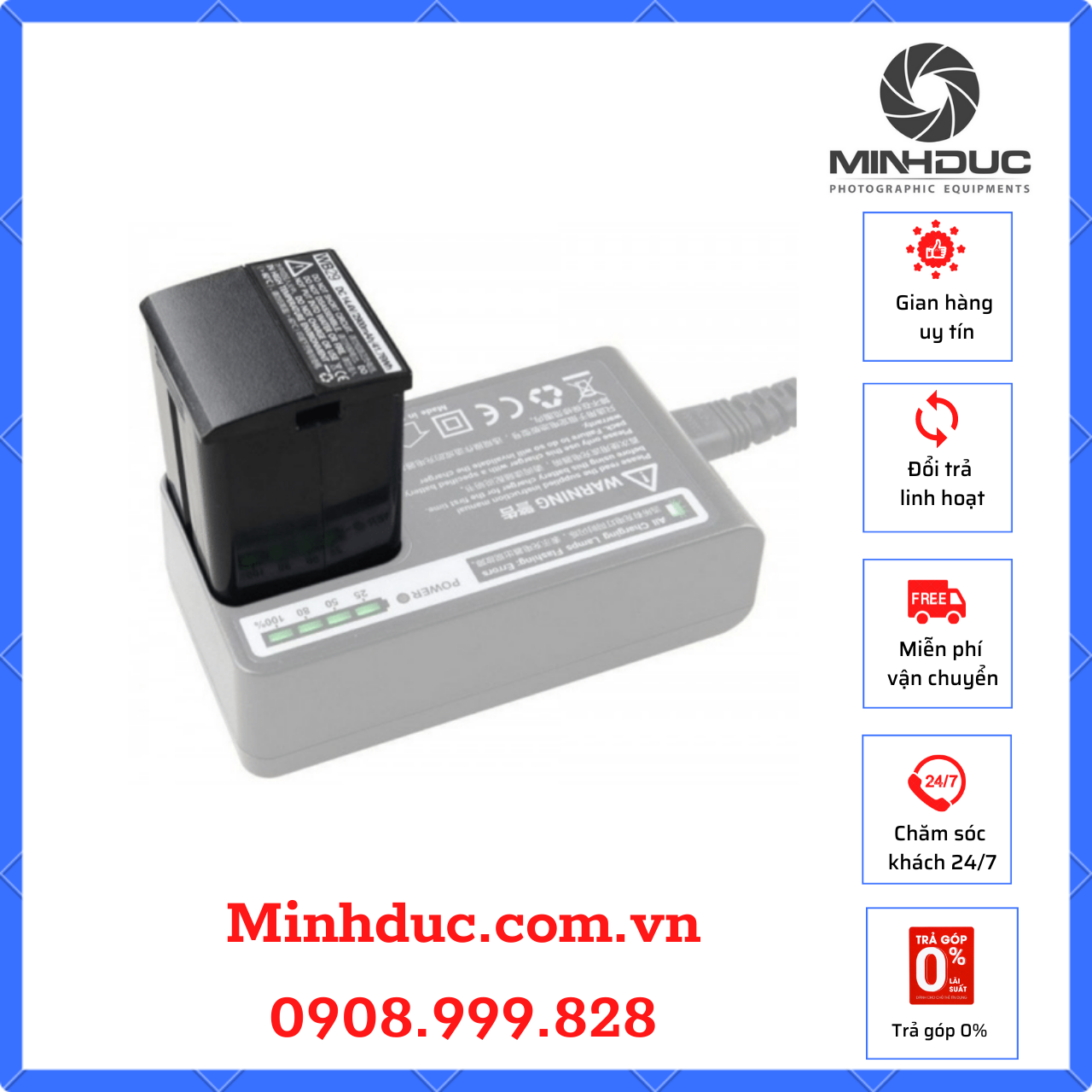 Pin Godox WB29 cho đèn AD200