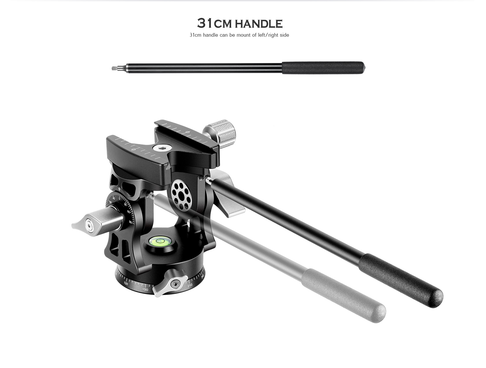 Đầu 2-Way Leofoto VH-30 có tay cầm