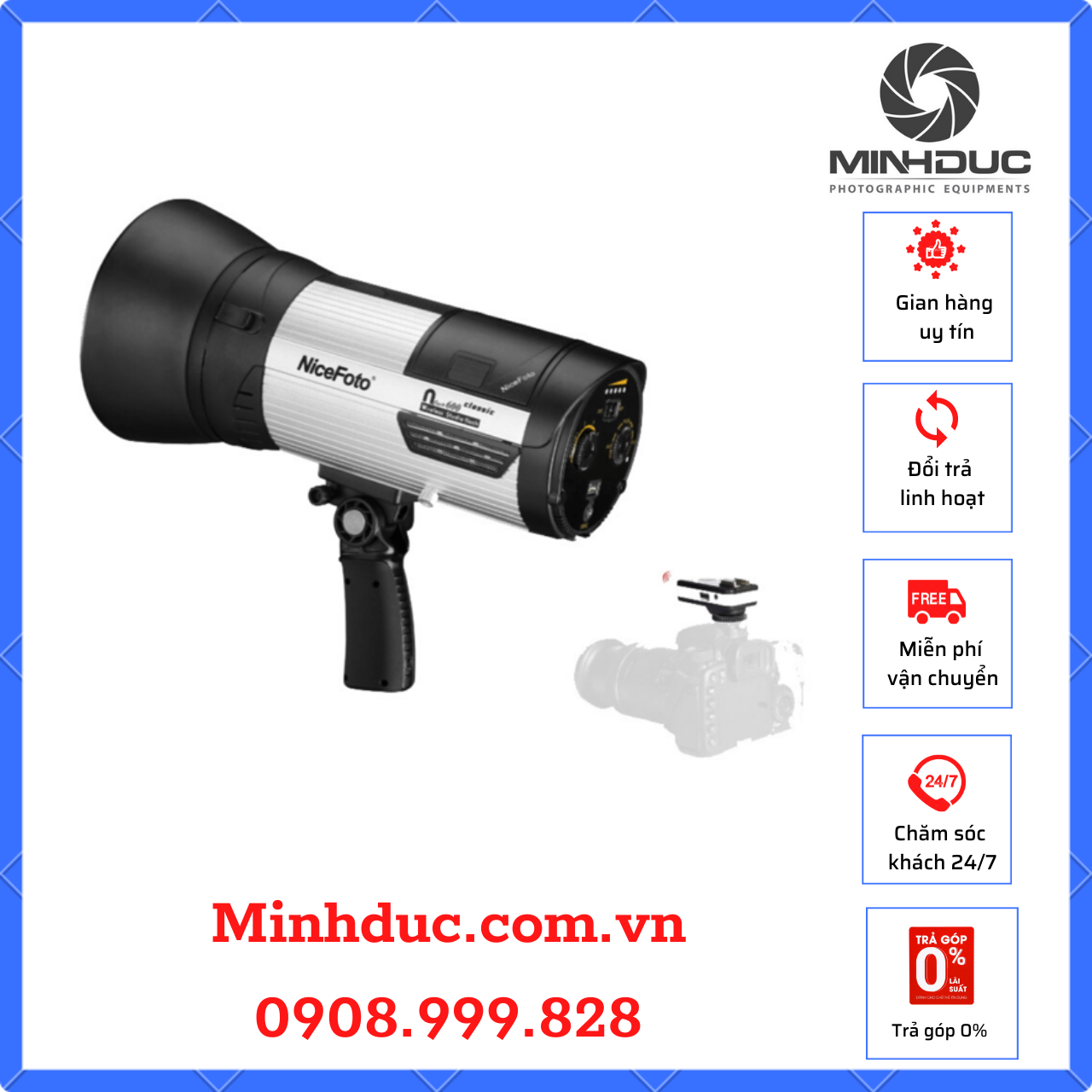 Đèn ngoại cảnh  NiceFoto nflash 400 400W HSS 1/8000