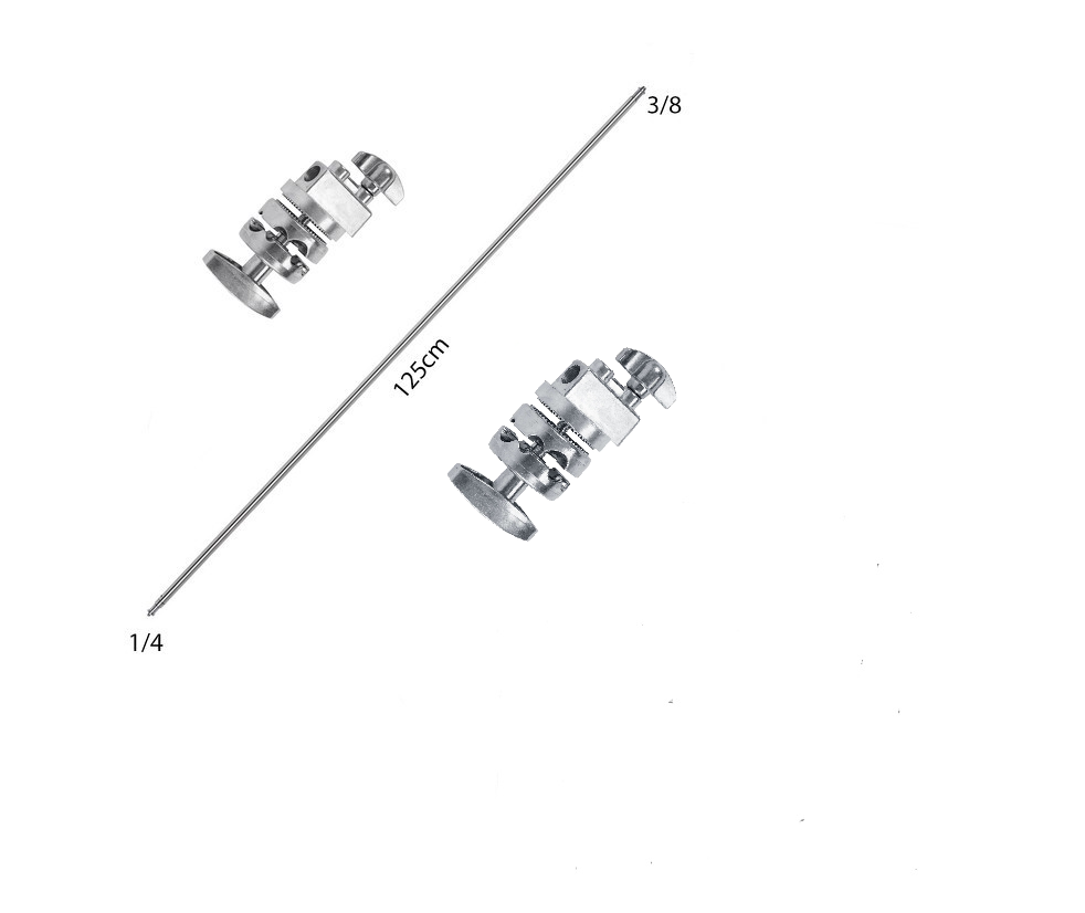 Combo Tay Boom CK1 - CK2 - CK3 Inox đặc Và 2 Grip head 