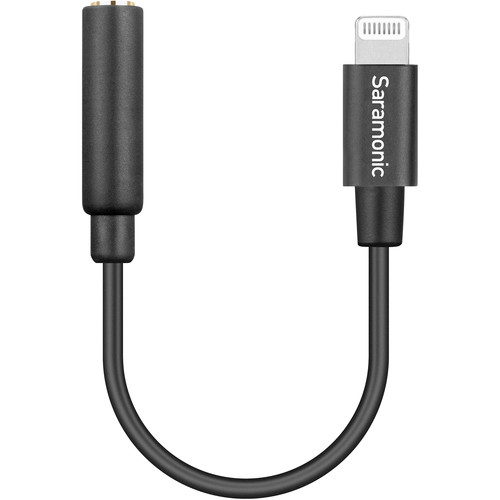 Saramonic SR C2002 3,5mm TRRS (Female) to Lightning(Male)Microphone and Headphone Jack Adapter