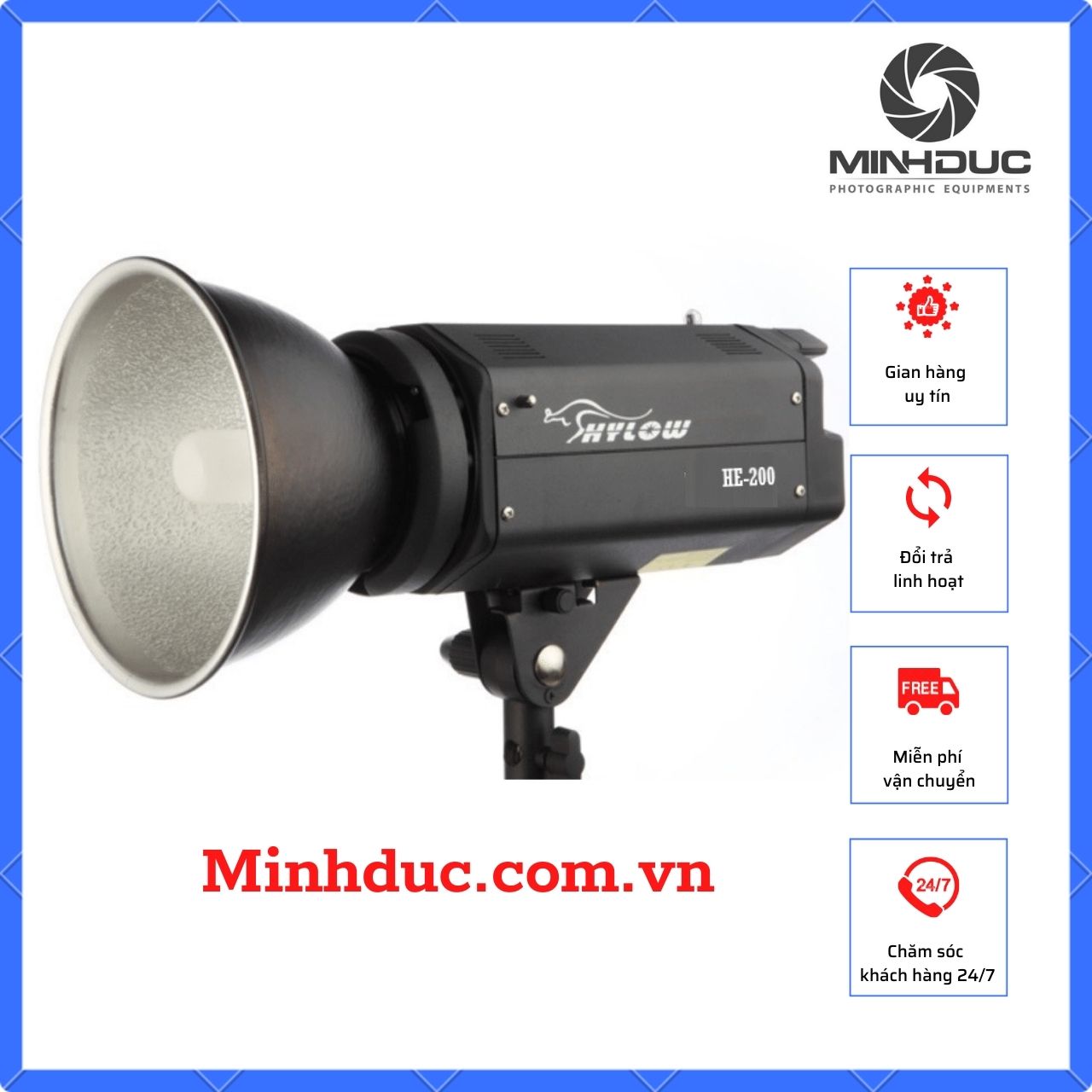 Đèn flash Hylow HE200
