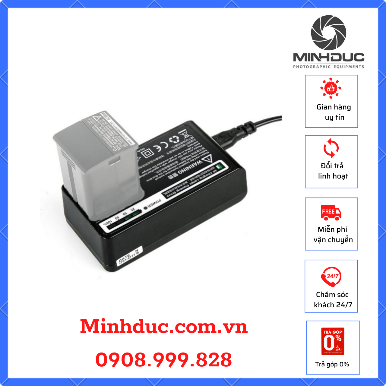 Sạc Godox C29 cho đèn Godox AD200