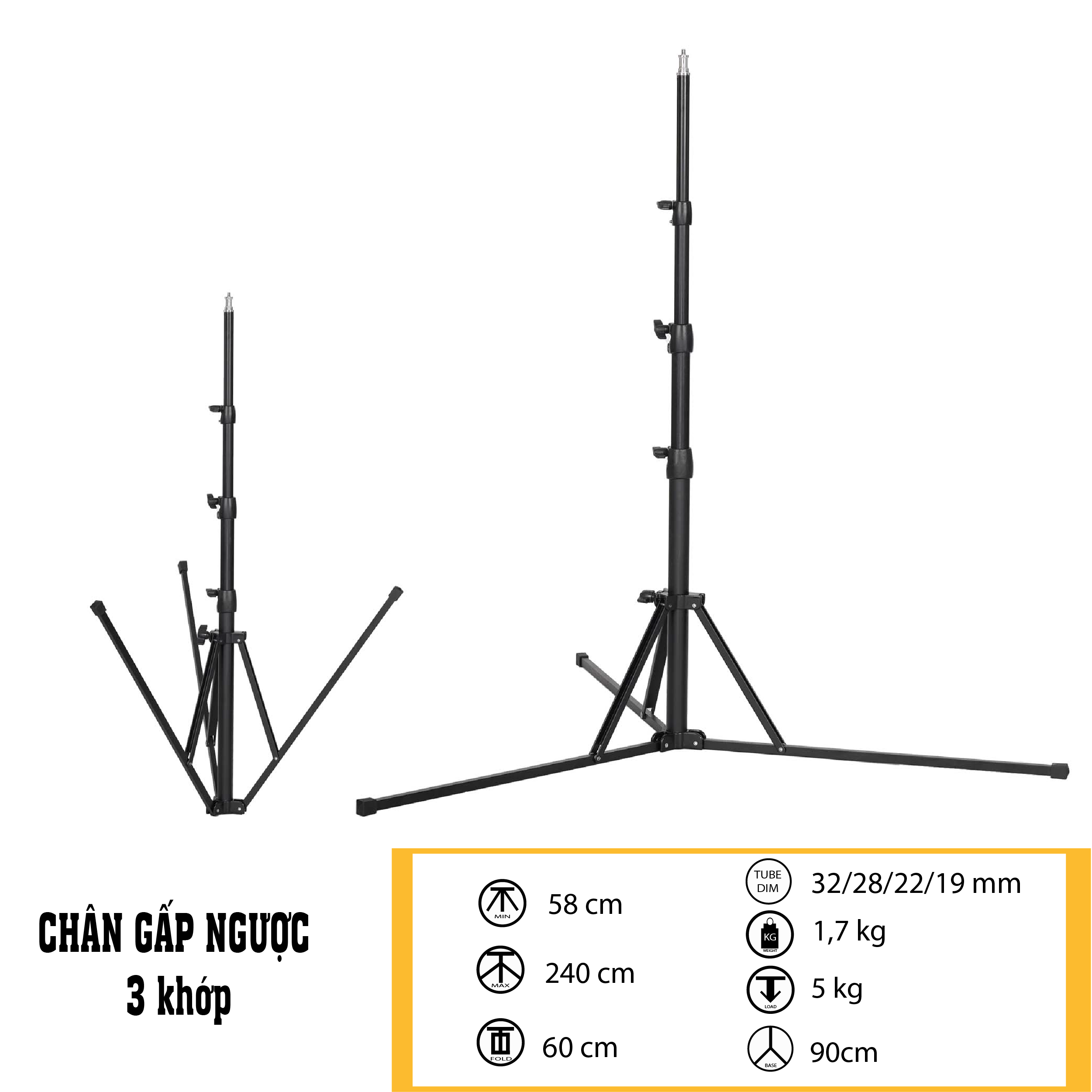 Chân gấp ngược GN330S