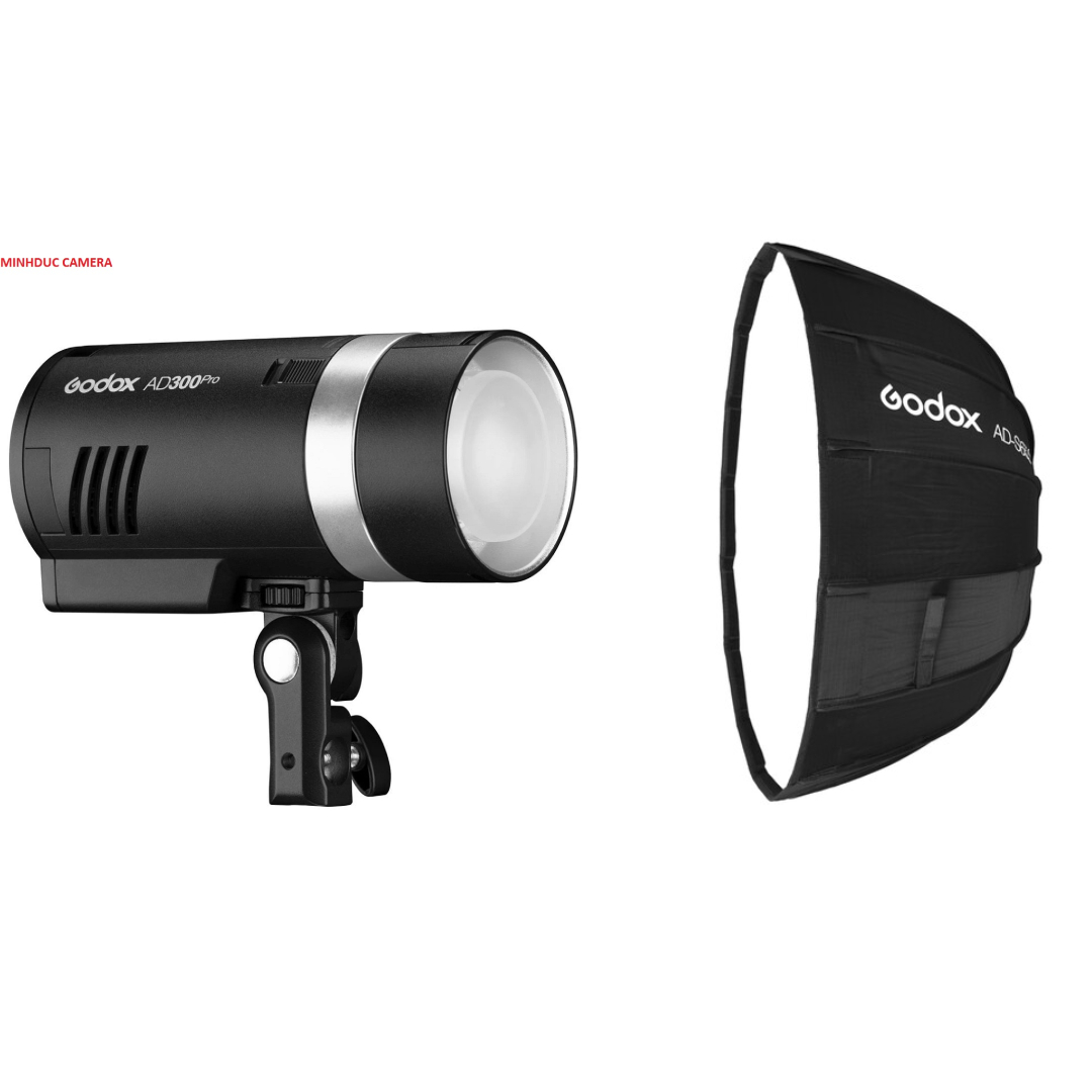 Combo Đèn flash ngoại cảnh AD300pro + softbox ad-s65