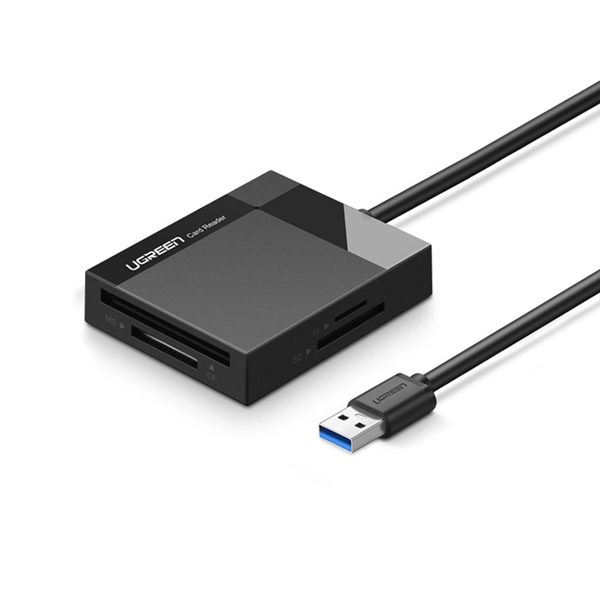 Đầu đọc thẻ USB 3.0 dài 0.5 hỗ trợ SD/TF/MS/CF Ugreen 30333 cao cấp