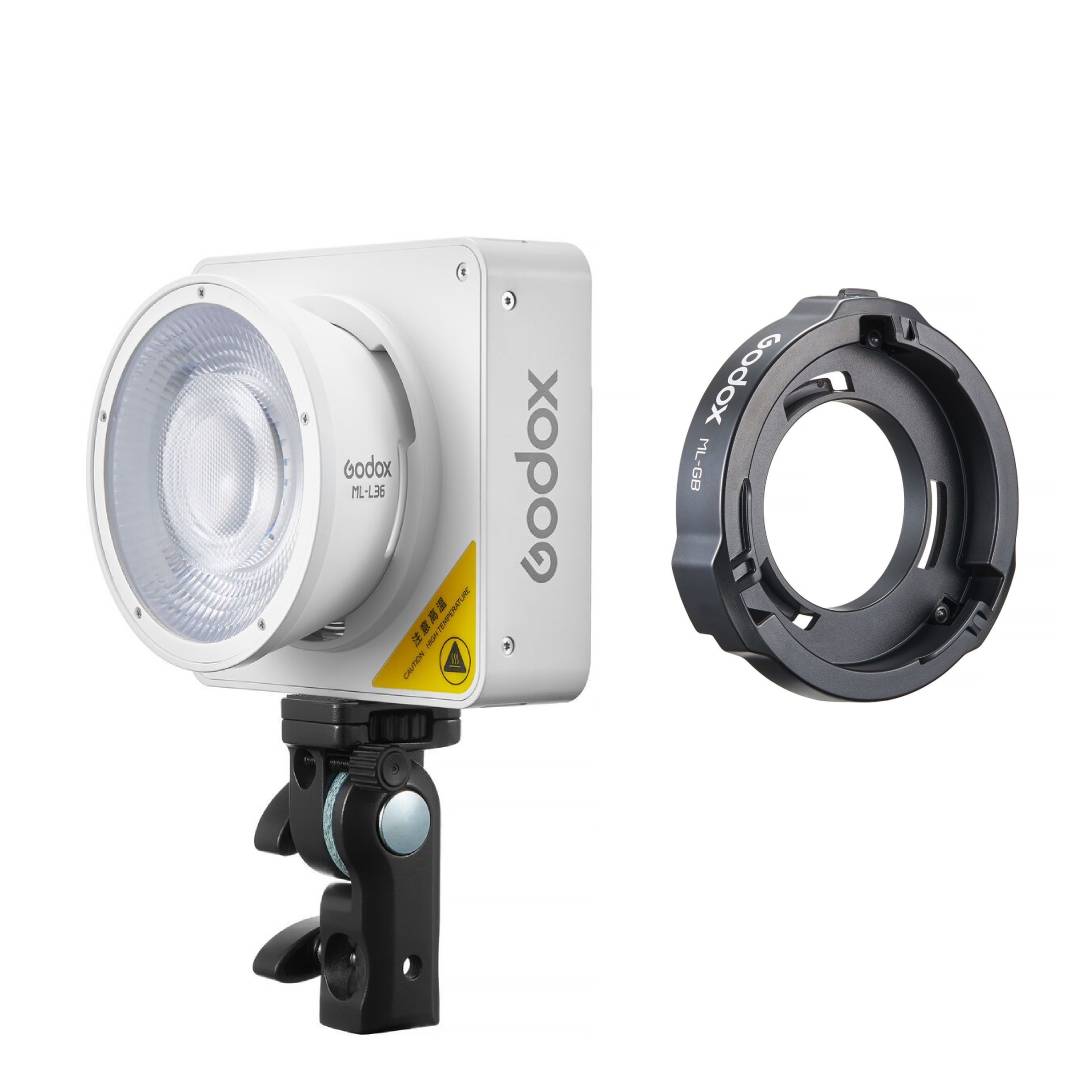 Combo Đèn LED Godox ML100Bi Color + Ngàm chuyển