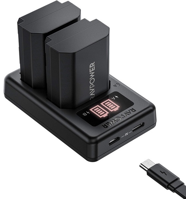 BỘ PIN SẠC RAVPOWER FZ100 CHO SONY A7M3, A7RM3