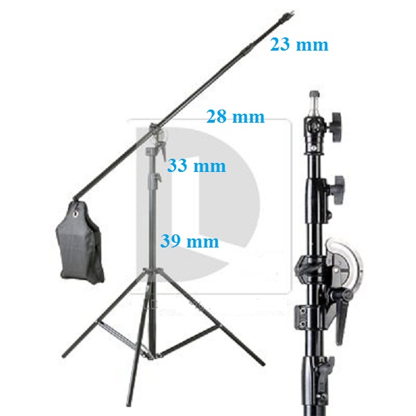 CHÂN ĐÈN 2 IN 1 SẮT