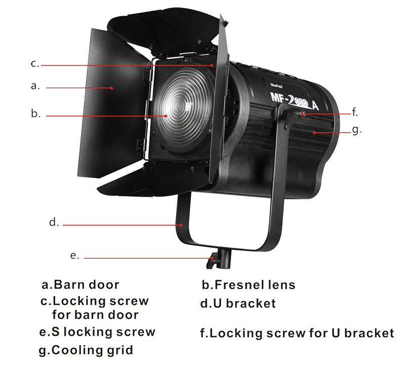 Đèn Nicefoto Led  film light MF2000A 3200-6500K 