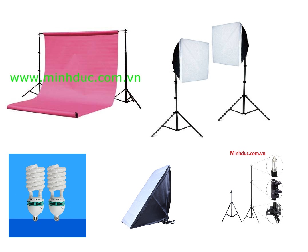 COMBO KIT CHỤP ẢNH SẢN PHẨM  BAO GỒM PHÔNG VÀ 2 ĐÈN MD01