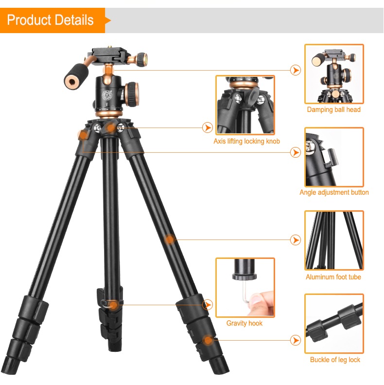 Chân Máy Ảnh - Tripod & Monopod Beike Q160S