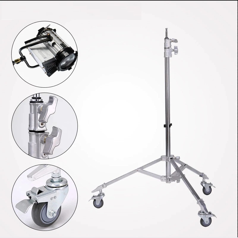 Chân Đèn Kp240 INOX ( CHƯA GỒM BÁNH XE )