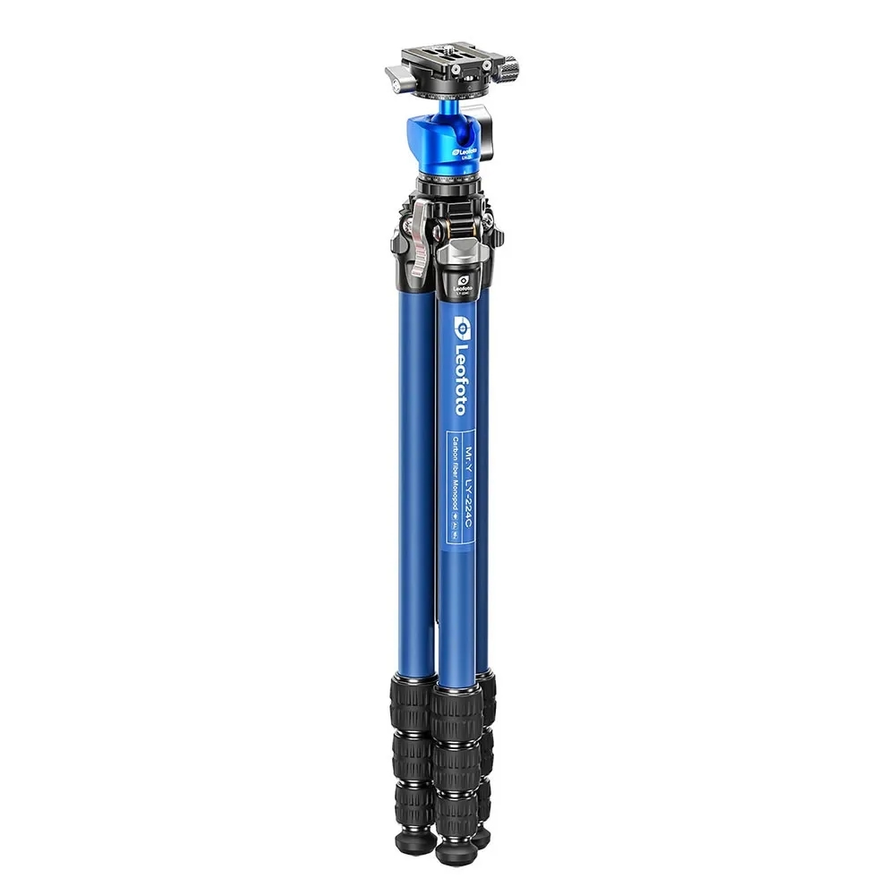 Chân tripod Leofoto LY-224CT + đầu ball LH-25 ( Blue)