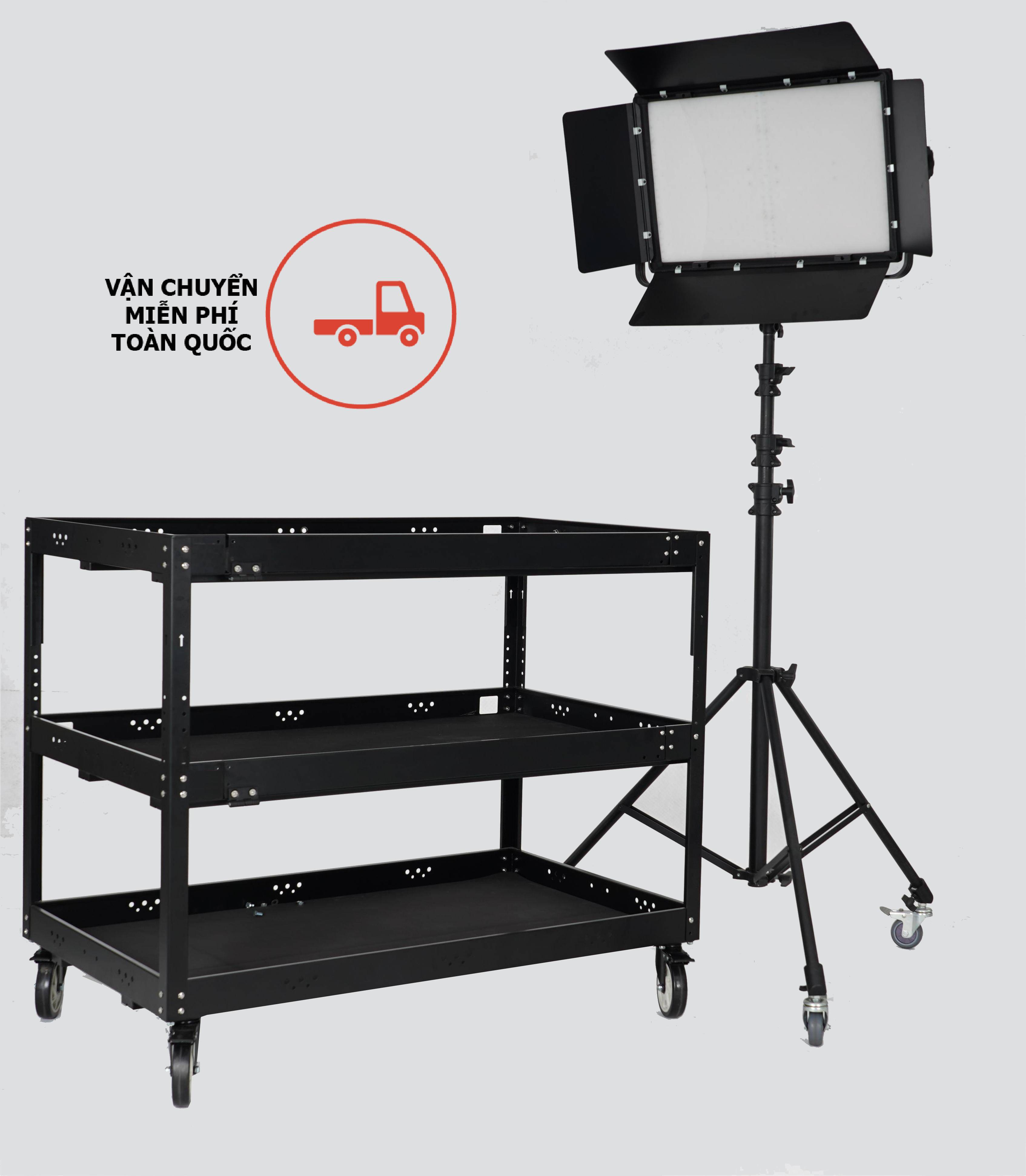 Xe đẩy thiết bị studio 3 tầng lớn Ranger Tool PL03 (120x70x100cm)